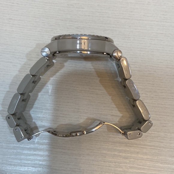 Michael Kors  Dylan Grey Ceramic Glitz Chronograph Watch - Picture 4 of 5